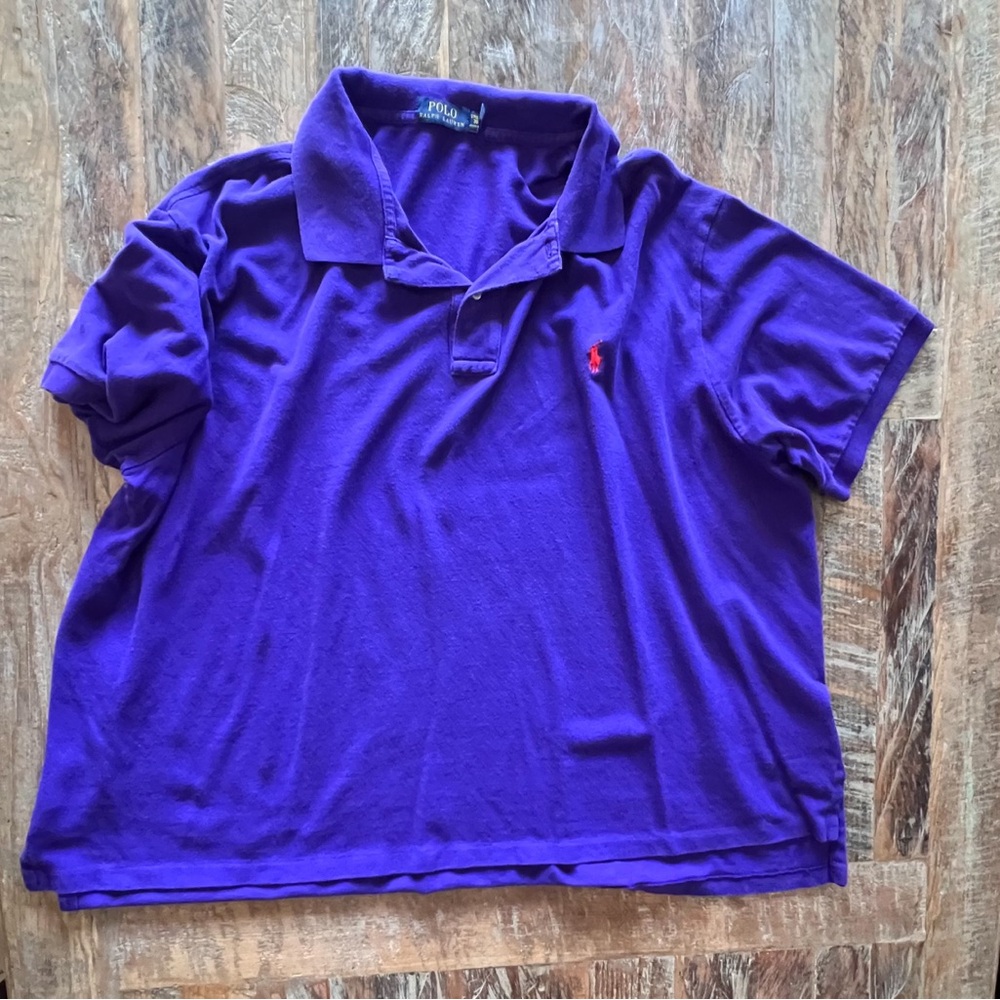 Ralph Lauren, Polo Short Sleeve Shirt 3XB Purple
